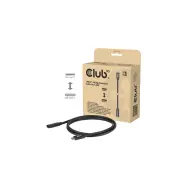 CLUB3D USB-C - USB-C kábel 40Gbps 8K60Hz 240W 1m CAC-2502