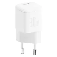 BASEUS CUBE PRO hálózati töltő Type-C 30W GaN5 PD fehér CCXF000302