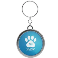 Petike kutyabiléta nyakörvre akasztható NFC kék