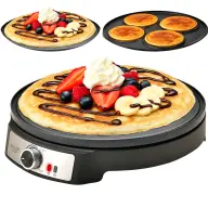 ADLER AD 3093 Griddle forgólapos 1600W 30cm Black