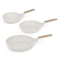 BERLINGER HAUS 3-piece pan set with titánPro non-stick coating matte cream BH8322 BH/8322
