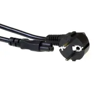 ACT CONNECTIVITY 230V Schuko Nutrition Black 3m AK5024