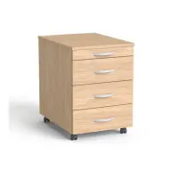 MAYAH Freedom SV-15 Görgős konténer 4 fiókos tölgy IBXK15T