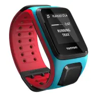 TOMTOM Runner 2 Cardio + Music Small világoskék-piros 1RFM.001.00
