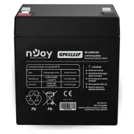 NJOY GP05122F Baterija 12V/5Ah zatvoreno bez održavanja Borne T2
