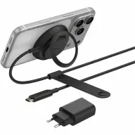 BELKIN UltraCharge Qi2 induktív töltő állvánnyal 25W fekete WIA014KQBK