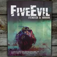 HANDIWORK GAMES FiveEvil Fiendish Horror Szabálykönyv 5e Angol 280 old DND5E245