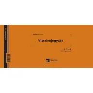 D.F.21/B "Visszárujegyzék" nyomtatvány 25x5 lapos