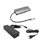 ITEC USB-C Metal Nano dokkoló HDMI/VGA LAN 100W Power Delivery C31NANOVGA100