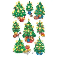 AVERY Christmas stickers shiny karácsonyfák 52310
