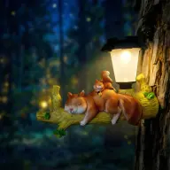 Garden of Eden LED-es szolár mókus figura akasztható 11421