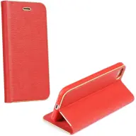 Galaxy S26 oldalra nyíló tok stand Luna Book piros TS15771