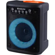 DEFENDER Prijenosni zvučnik 10W LED BT FM USB MIC AUX crno-narančasti DEF65053