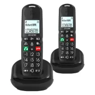 ALCATEL XL685 DUO vezeték nélküli DECT telefon 1 bázis 2 kézibeszélő fekete XL685DUOB