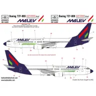 HADMODELS 1/144 Boeing 737-800 MALÉV utasszállító repülőgép matrica készlet HADDW144003