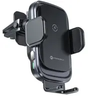 FORCELL F-Grip Grand autós tartó szellőzőrácsba wireless töltéssel 15W ezüst SP111514