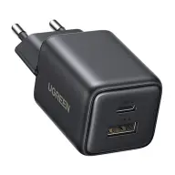 UGREEN X514 GaN wall charger USB + USB-C 20W black