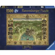 RAVENSBURGER Puzzle játék 1500 darabos Roxfort térkép 12000720