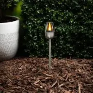 GRUNDIG Solar garden light with stake yellow flickering LED 6.2x38cm SOL261362