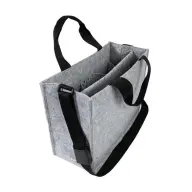 SIGEL Office shoulder bag with shoulder strap size M 36x28x15 cm light gray SDBA408