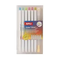 APLI Color Click Mix pencil pribor šaren 6 kom + sharpener LCA20549D