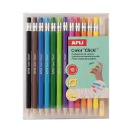 APLI Color Click Colored pencil stock push-button 12 different color LCA20545D