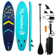 FUNWATER SUP felfújható paddleboard 350x86x15 cm sötétkék SUPFW71A