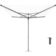 BRABANTIA Rotary Essential garden clothes dryer 50m D=35mm metal grey BR310683