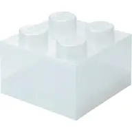 ROOM COPENHAGEN LEGO tároló doboz 4 csapos fedél csillámos átlátszó 40090803