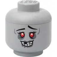 ROOM COPENHAGEN Tárolódoboz zombi lego figura fej formájú 85L szürke 40320822