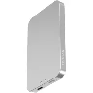NEVOX Wireless magnetic powerbank QI2 5000mAh silver/white 2292