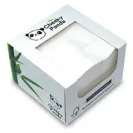 CHEEKY PANDA Bamboo cocktail napkins 1/4-fold 2-ply 25x25 cm white KHH903