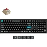 KEYCHRON Q6 Ultra 8K Hot Swappable RGB Silk POM Red Alu Német fekete Q6U-M1-DE