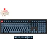 KEYCHRON V6 Max QMK/VIA Wireless Gateron Jupiter Red Német fekete/kékesszürke V6M-D1-DE