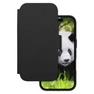 DBRAMANTE1928 Lynge flip tok Apple iPhone 17 valódi bőr fekete MagSafe LM63GTBL6624