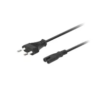 LANBERG EURO CEE 7/16 C7 power cable Black 1.8m CA-C7CA-10CC-0018-BK