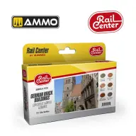 AMMO Rail Center német téglás épületek készlet AMMOR1034