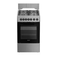 INDESIT Kombinált tűzhely szabadonálló gáz/elektromos 50 cm inox I5G5PMX