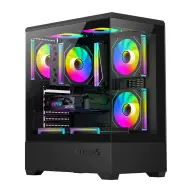 DARKFLASH C365 case black + 5 pcs fan