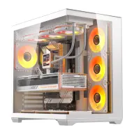 DARKFLASH C280 computer case white + 7 fans