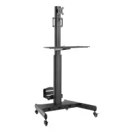 ACT CONNECTIVITY Mobil radna stanica egy monitor PC-tartóval sa tastaturom crno AC8374