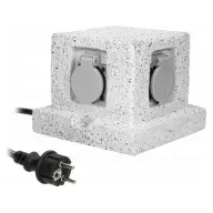ORNO de grădină priză 4x2P+Z H07RN-F 3x15mm2 3m 230V 16A IP44 OR-AE-13186(GS)
