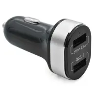 Phonocar USB autós töltő 2 port QC3.0 gyorstöltés 12/24V LED 05222