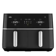 BRAUN TwinCook 5 air fryer with ceramic coating black TD5030IBK