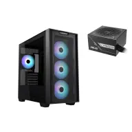 ASUS A21 Plus ARGB crno + 750W napajanje A21 PLUS/ARGB FANS/EPS+PRIME-750B-BL