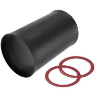 HEATPEX Csőtoldó tömítéssel 75 mm fekete ARIA CONNECT 52011200100W