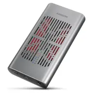AXAGON EEM2-20GD USB-C 3.2 Gen 2x2 2x M.2 NVMe SSD CLONE MASTER ALU HDAX1002