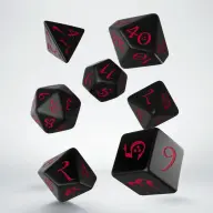Q WORKSHOP Classic RPG dobókocka készlet fekete piros DNDDICE184