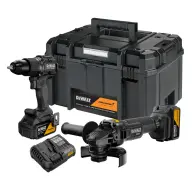 DEWALT Akkus fúró-csavarozó + sarokcsiszoló 18V XR McLaren 2x5Ah TSTAK DCK2223MP2T-QW