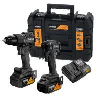 DEWALT Akkus fúró-csavarozó + ütvecsavarozó készlet 18V XR McLaren F1 + 2x5Ah akku + TSTAK DCK2222MP2T-QW